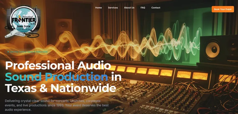 Frontier Sounds website