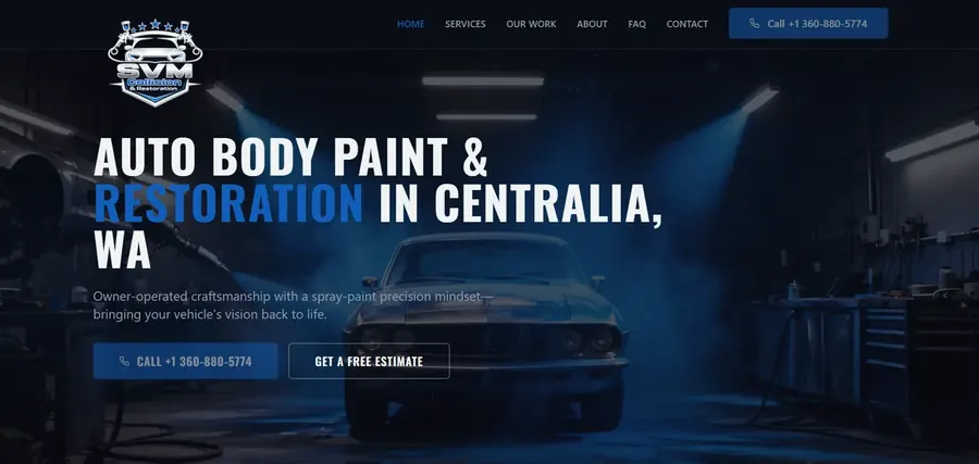 SVM Collision & Restoration website